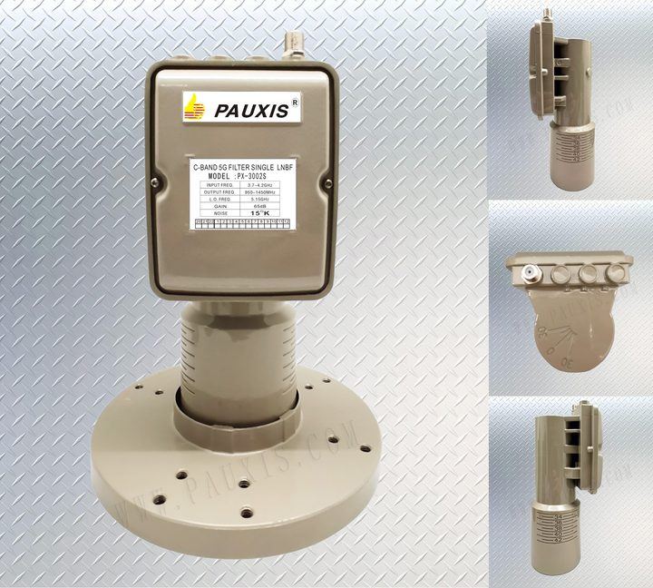 PAUXIS C-Band LNBF DPOH-PX-3002S